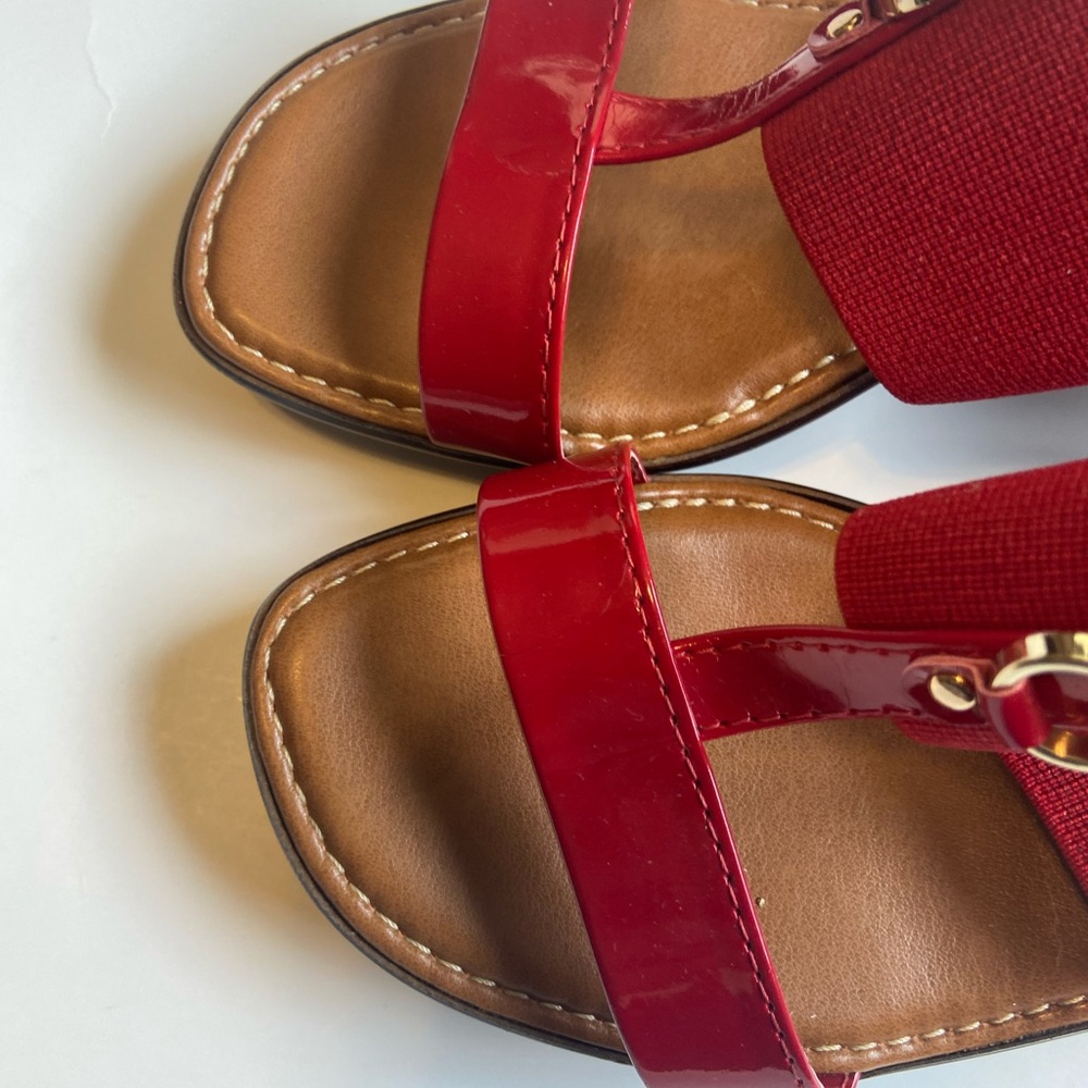 Italian Shoemakers Red Sandals - Picture 5 of 5